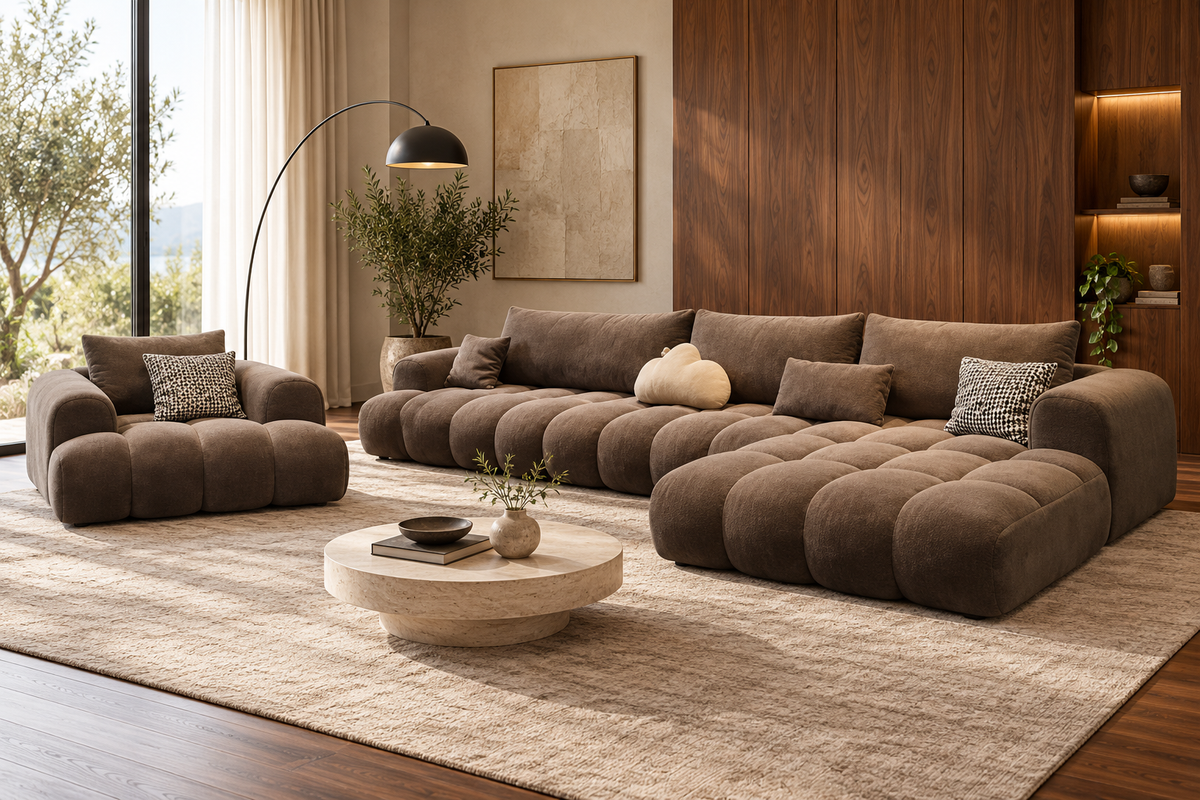 Puff Corner Sofa