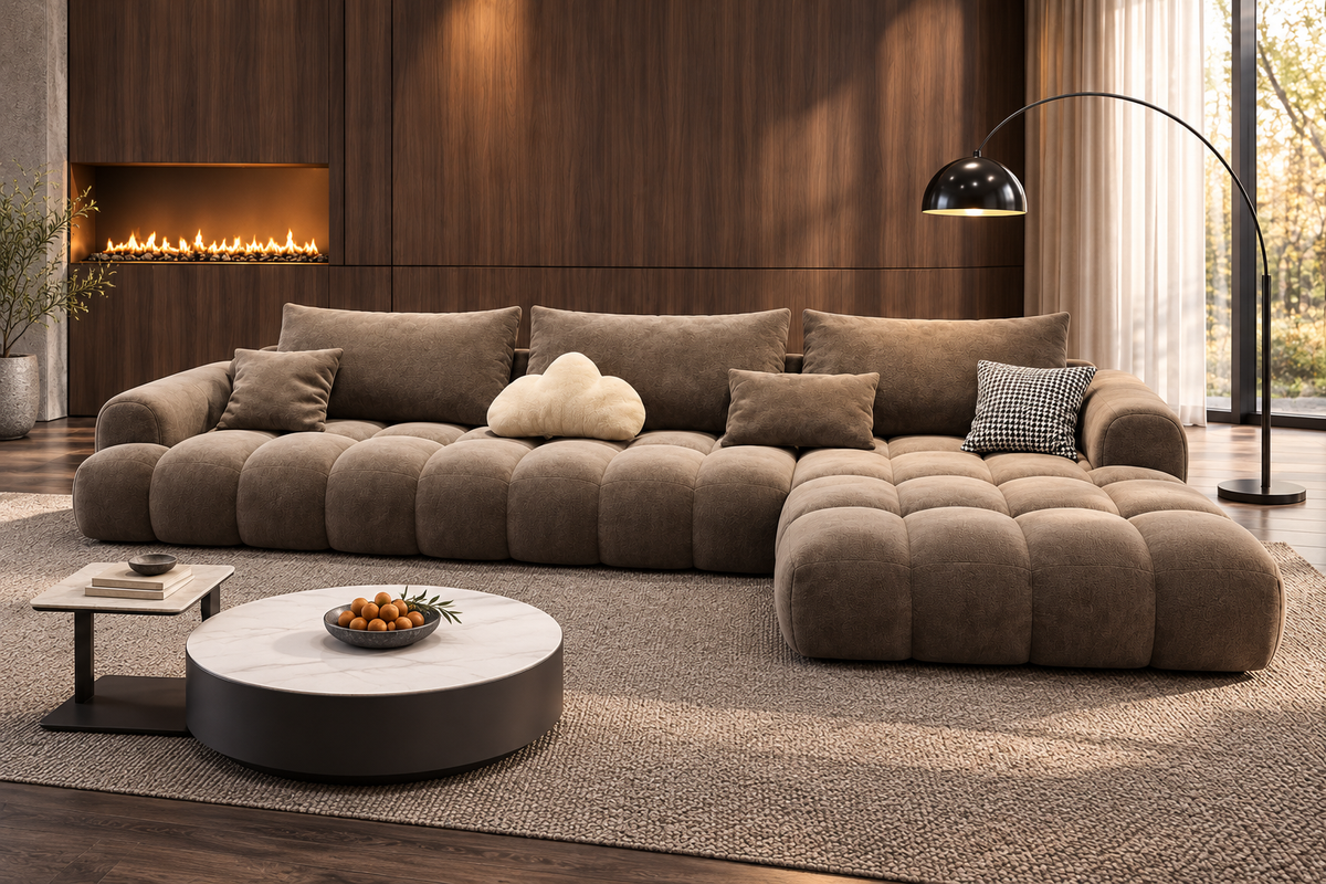 Puff Corner Sofa